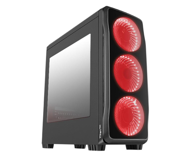 NATEC Genesis Titan 750 USB 3.0 z oknem czerwone podswietlenie NPC-1125 - 414018 - zdjęcie